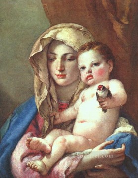 Virgen del Jilguero Giovanni Battista Tiepolo Pinturas al óleo